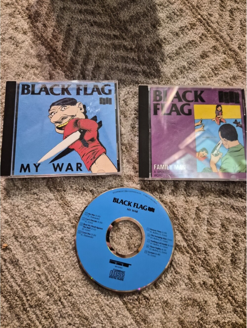 Black Flag IIII My War Family Man Cds Whos Got The 10 1/2 Loose